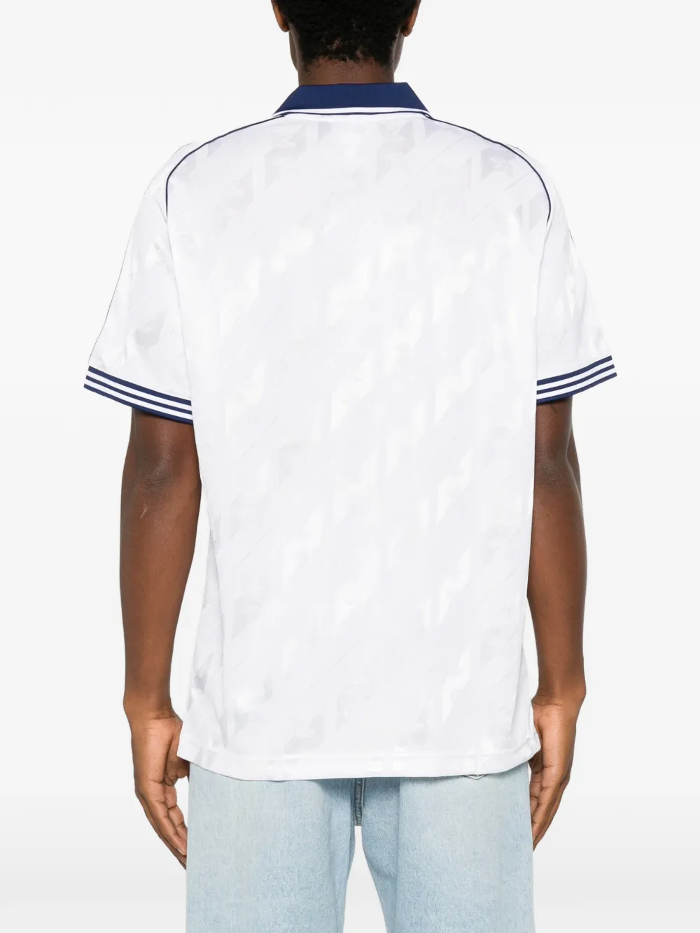 adidas Real OG gestreept T-shirt met geborduurd logo Wit