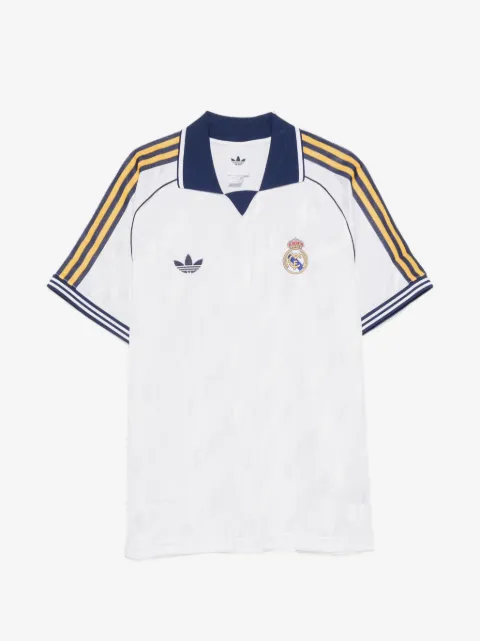 adidas Real OG logo-embroidered striped T-shirt