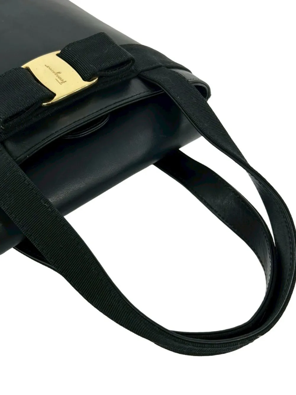  Ferragamo Pre-owned Bolso Bombonera Vara Bow De Piel Con Asa En La Parte Superior 2010-2026 - Marrón 