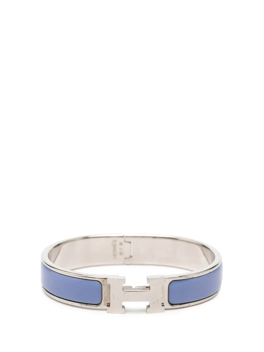 Hermès Pre-Owned 20th Century Narrow Enamel Clic H Bracelet PM costume bracelet - Blu