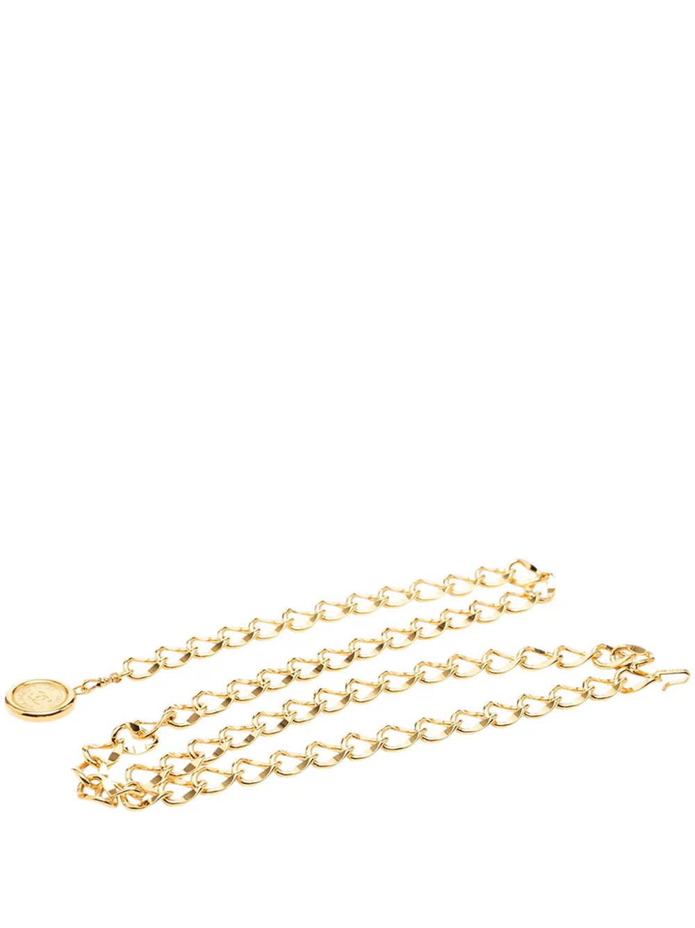 CHANEL Pre-Owned 1950-1970 CC Gold Plated 31 Rue Cambon Medallion Chain belt