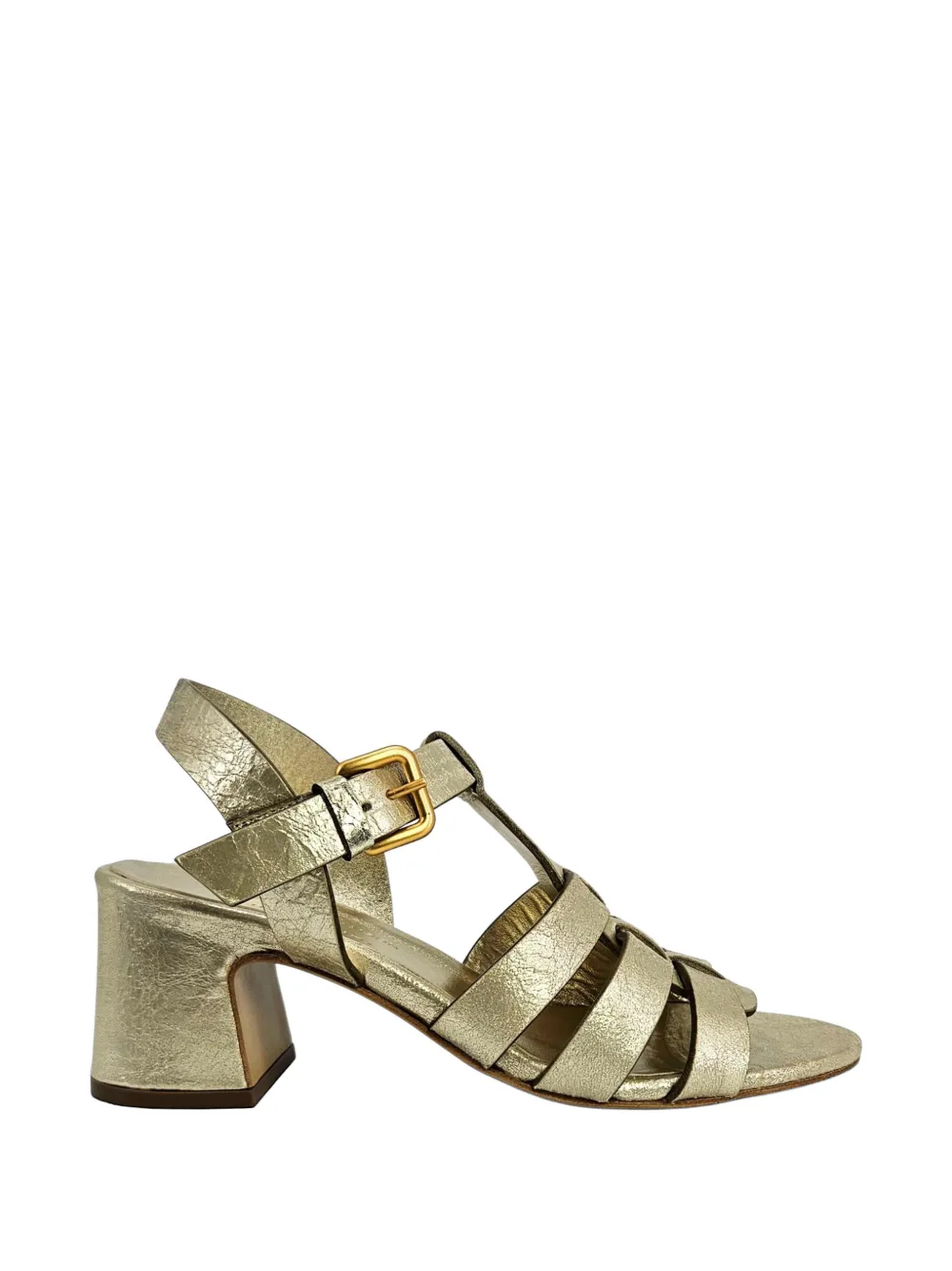 Madison.Maison gladiator block-heel sandals - Oro