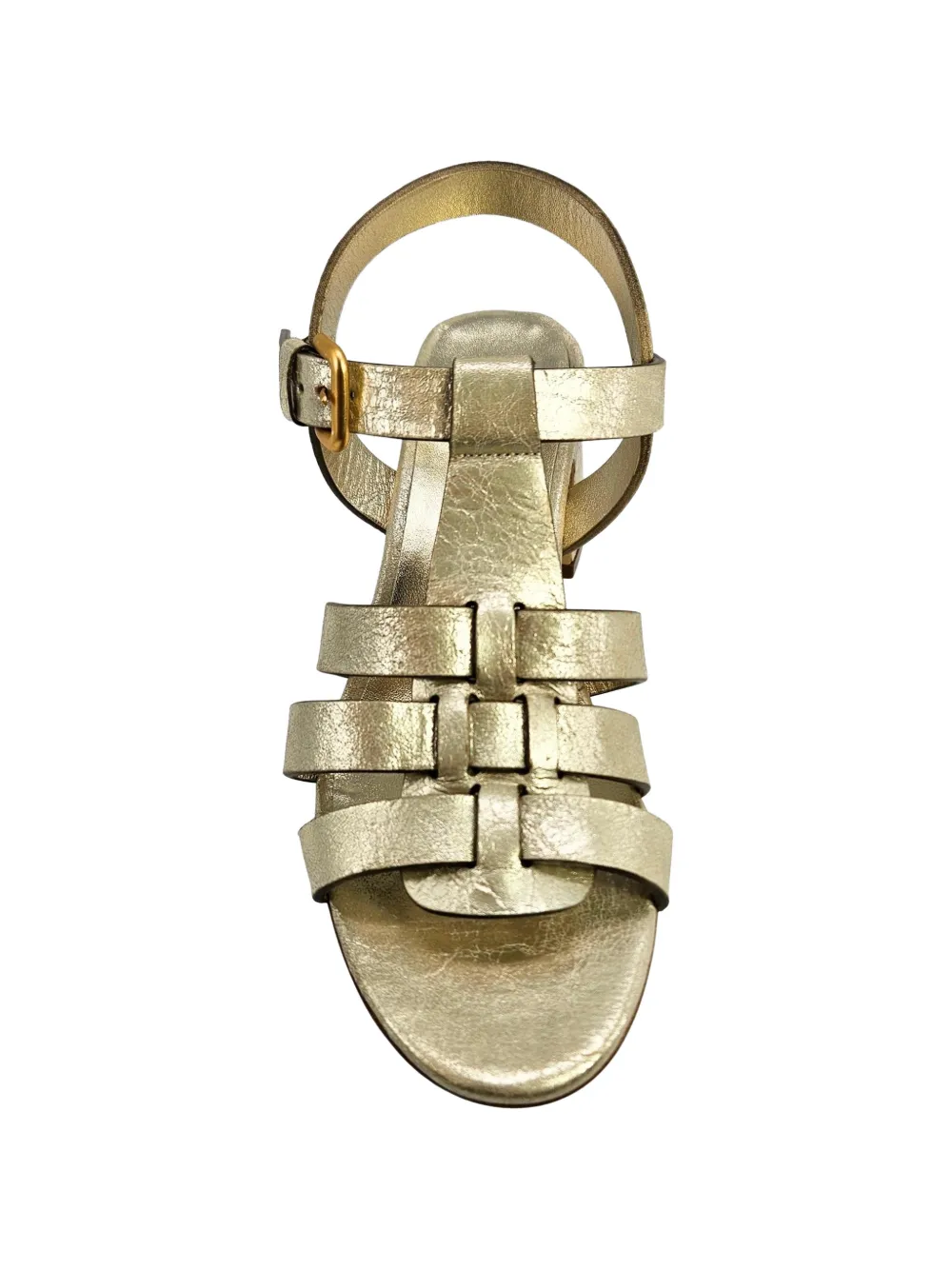 Madison.Maison gladiator block-heel sandals Goud
