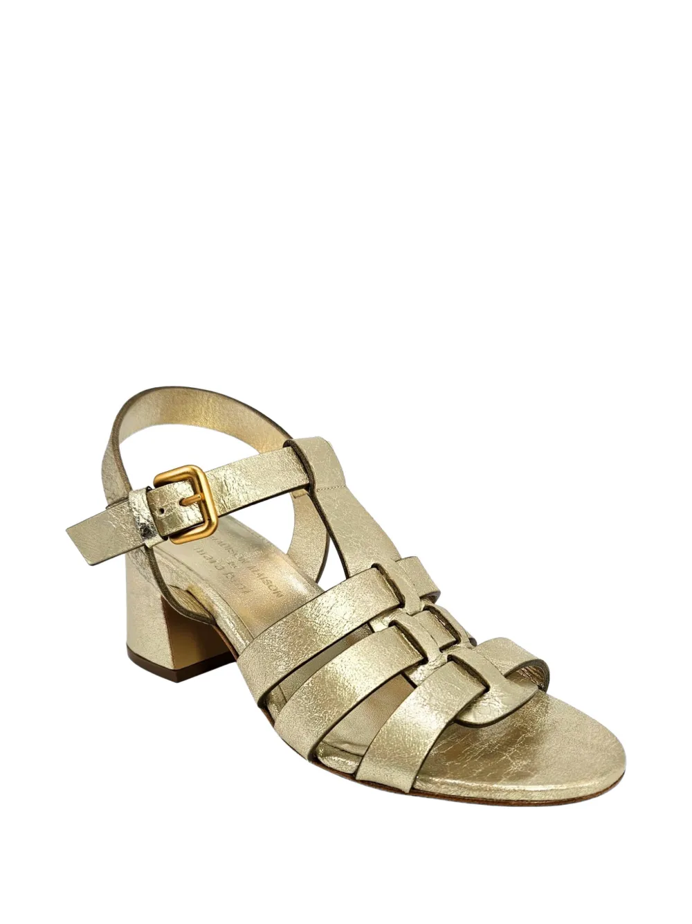 Madison.Maison gladiator block-heel sandals Goud