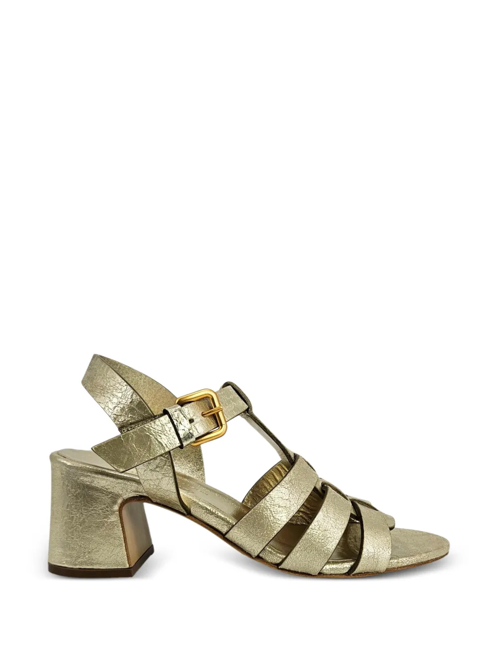 Madison.Maison gladiator block-heel sandals Goud
