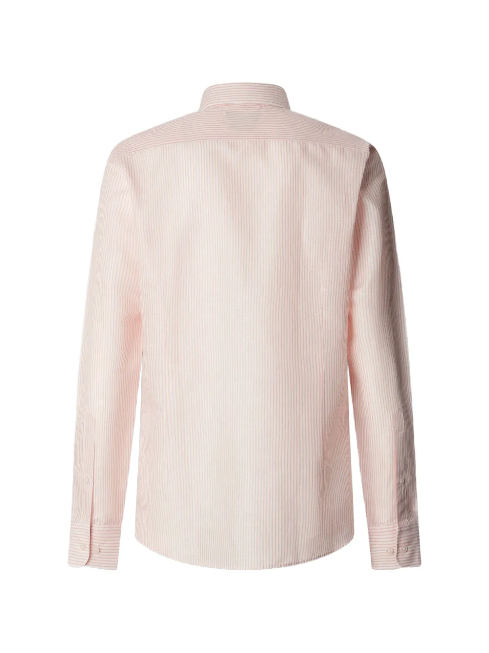 Hackett London Getailleerd overhemd met Bengaalse streep Roze