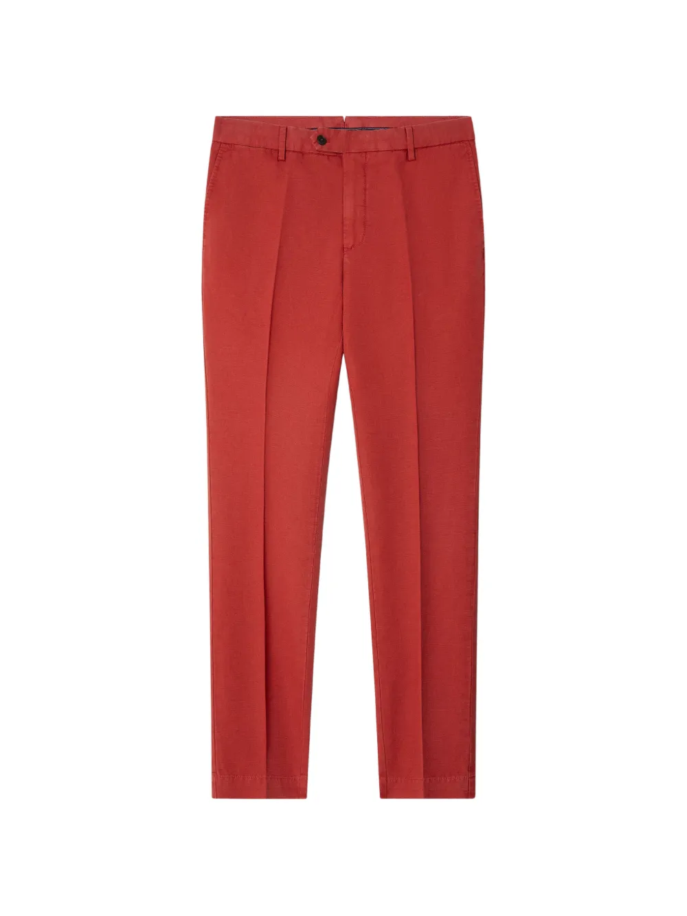 Hackett Pressed-crease Slim-fit Chino Trousers In Red