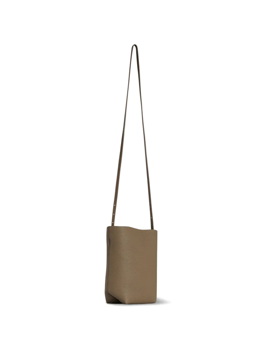 The Row N/S Park Grained Leather Cross Body Bag in Neutrals, view 2