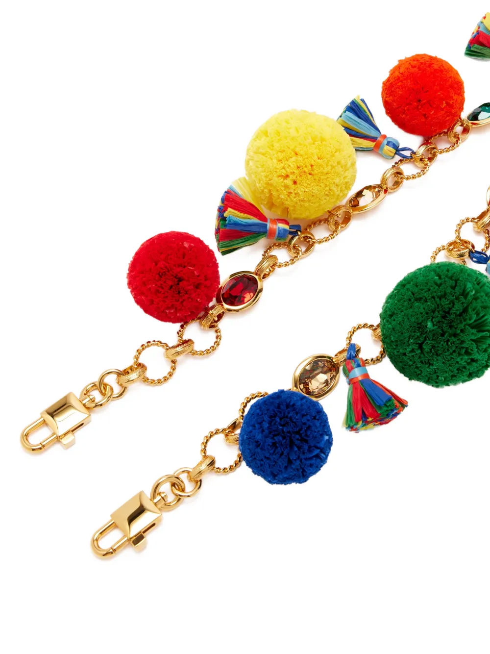 Dolce & Gabbana Schouderband met pompon en kwastje Goud