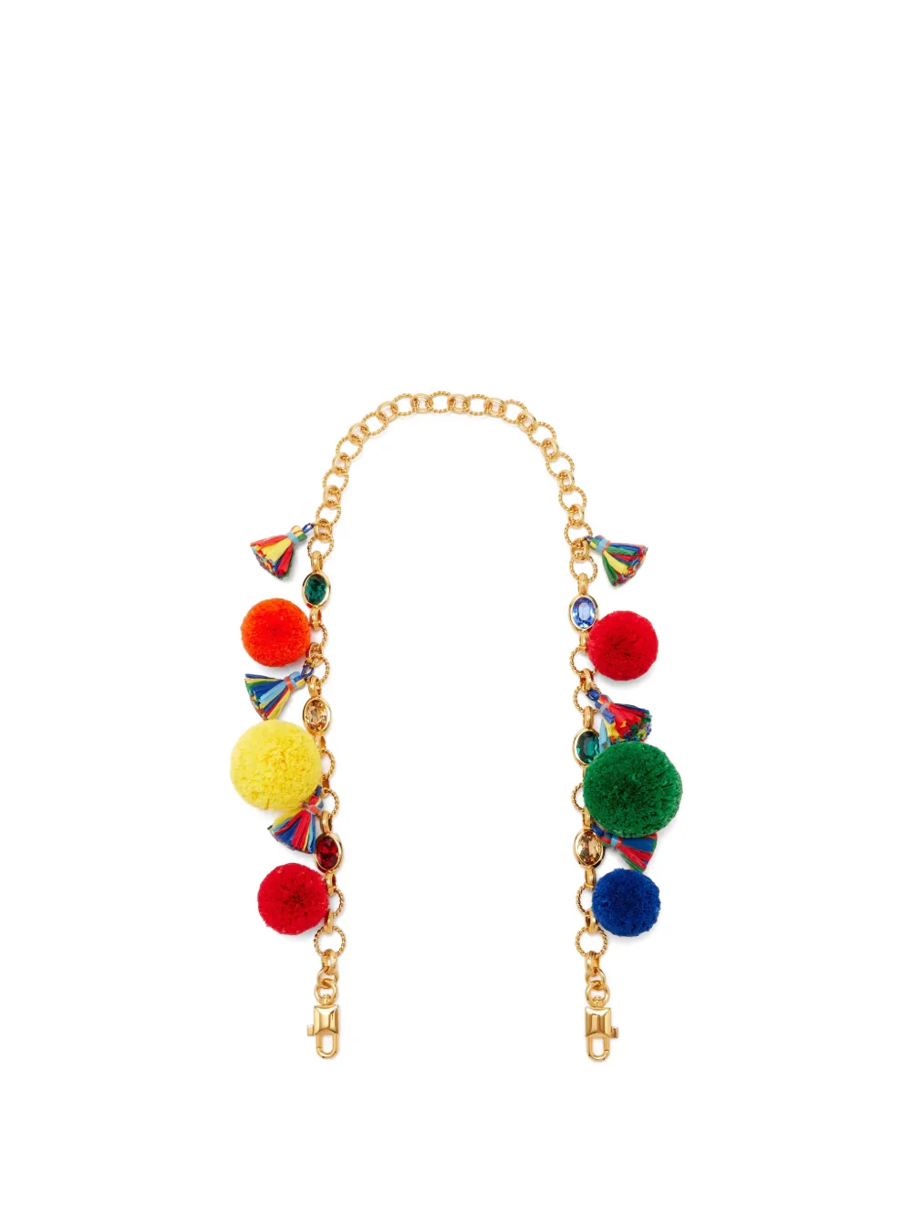 Dolce & Gabbana Schouderband met pompon en kwastje Goud