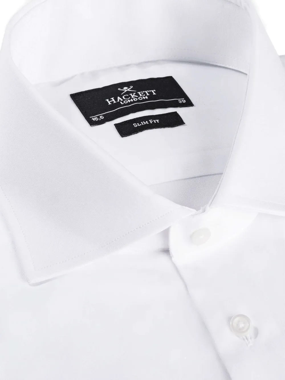 Hackett London Getailleerd overhemd Wit