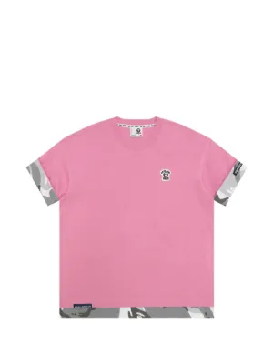 AAPE BY *A BATHING APE® Bravo monkey-embellished T-shirt | Pink