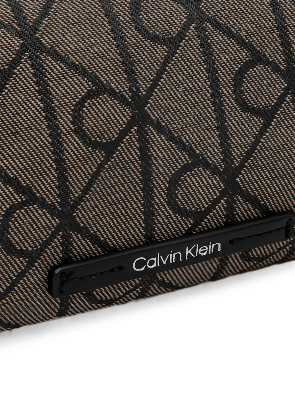 Calvin Klein Schoudertas met monogram-print Bruin