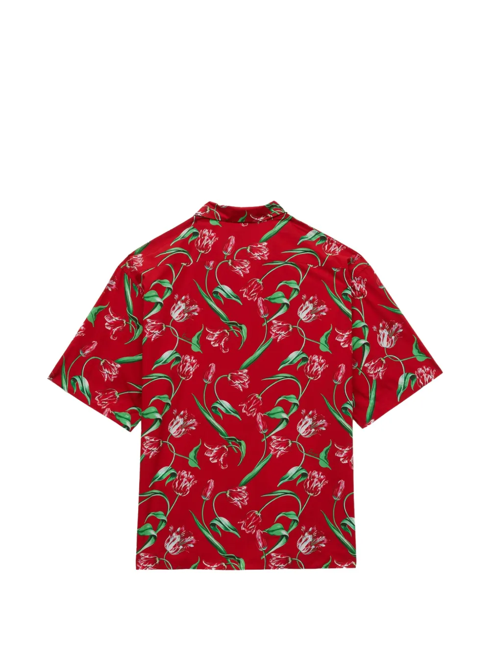 Kenzo Tulip overhemd met korte mouwen en print Rood