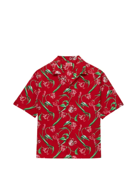 Kenzo Kenzo Tulip-print short-sleeve shirt