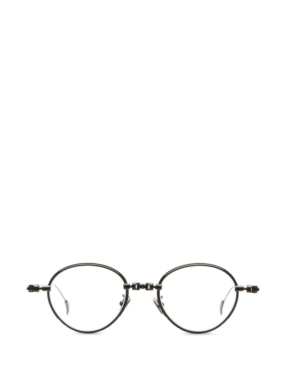 Kuboraum round-frame glasses - Argento