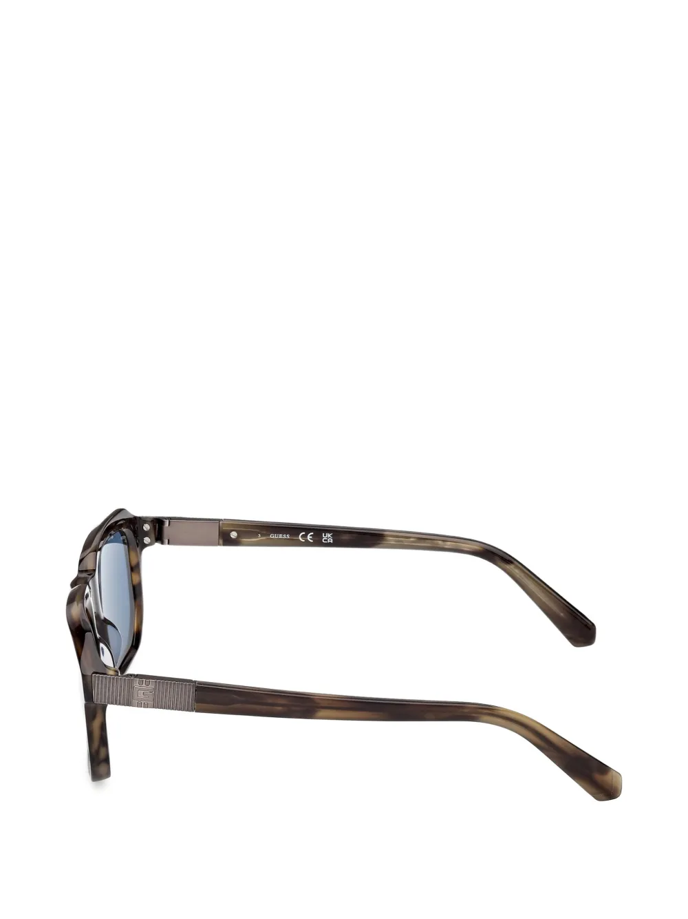 GUESS EYEWEAR Zonnebril met vierkant montuur Bruin