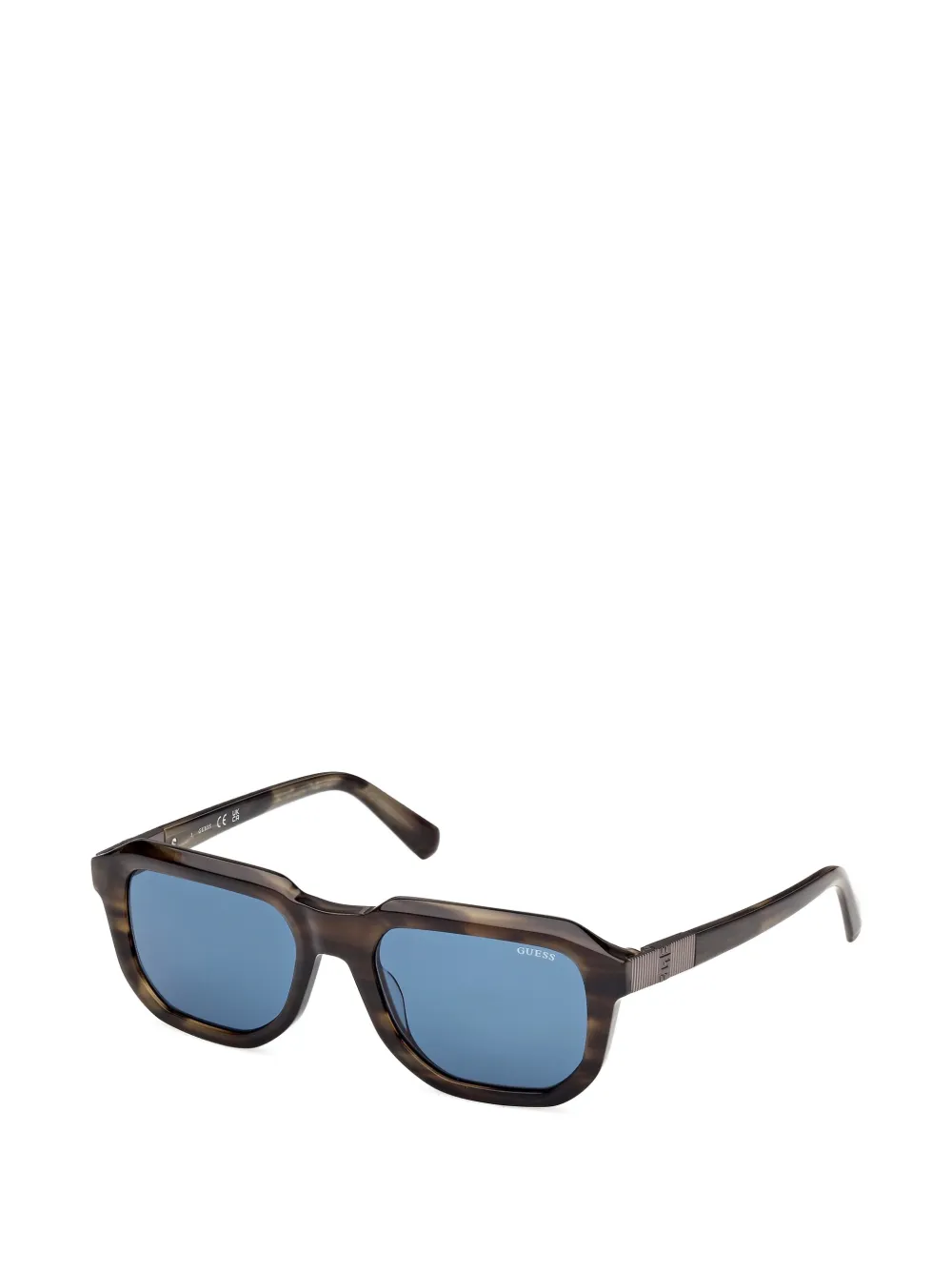GUESS EYEWEAR Zonnebril met vierkant montuur Bruin