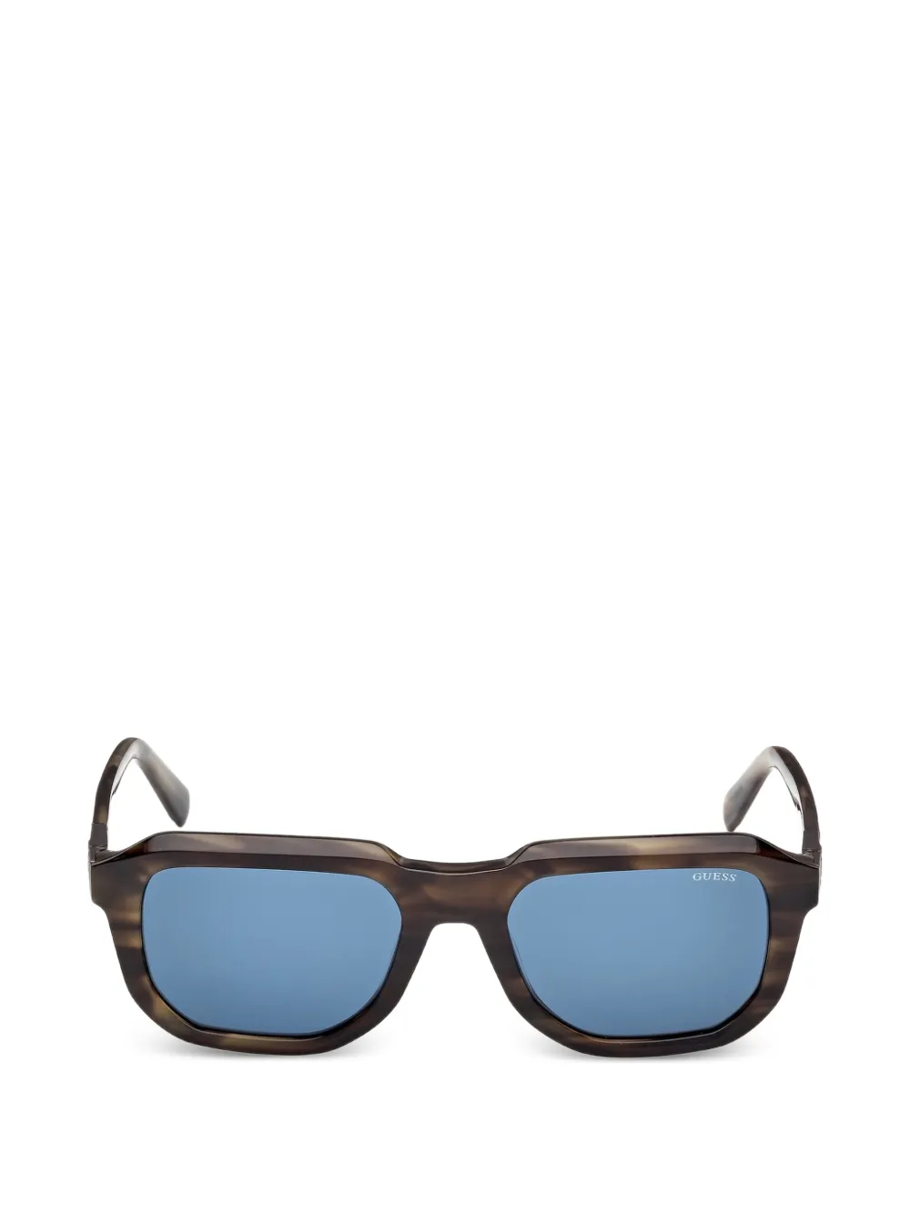 GUESS EYEWEAR square-frame tinted sunglasses - Marrone