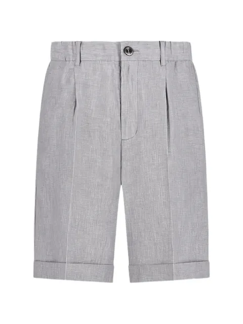 Herno pleated turn-up shorts