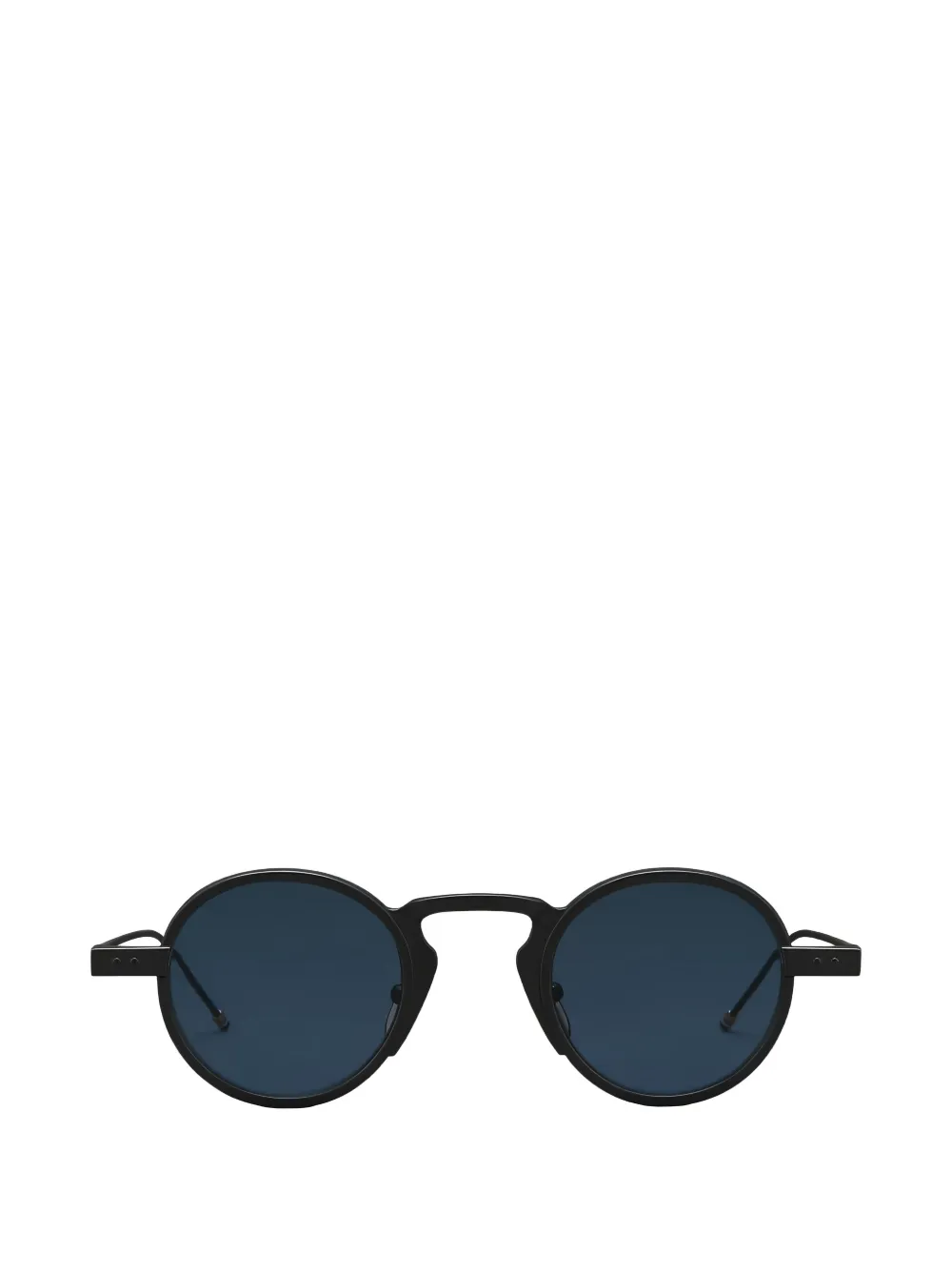 Thom Browne Round-frame Sunglasses In Black