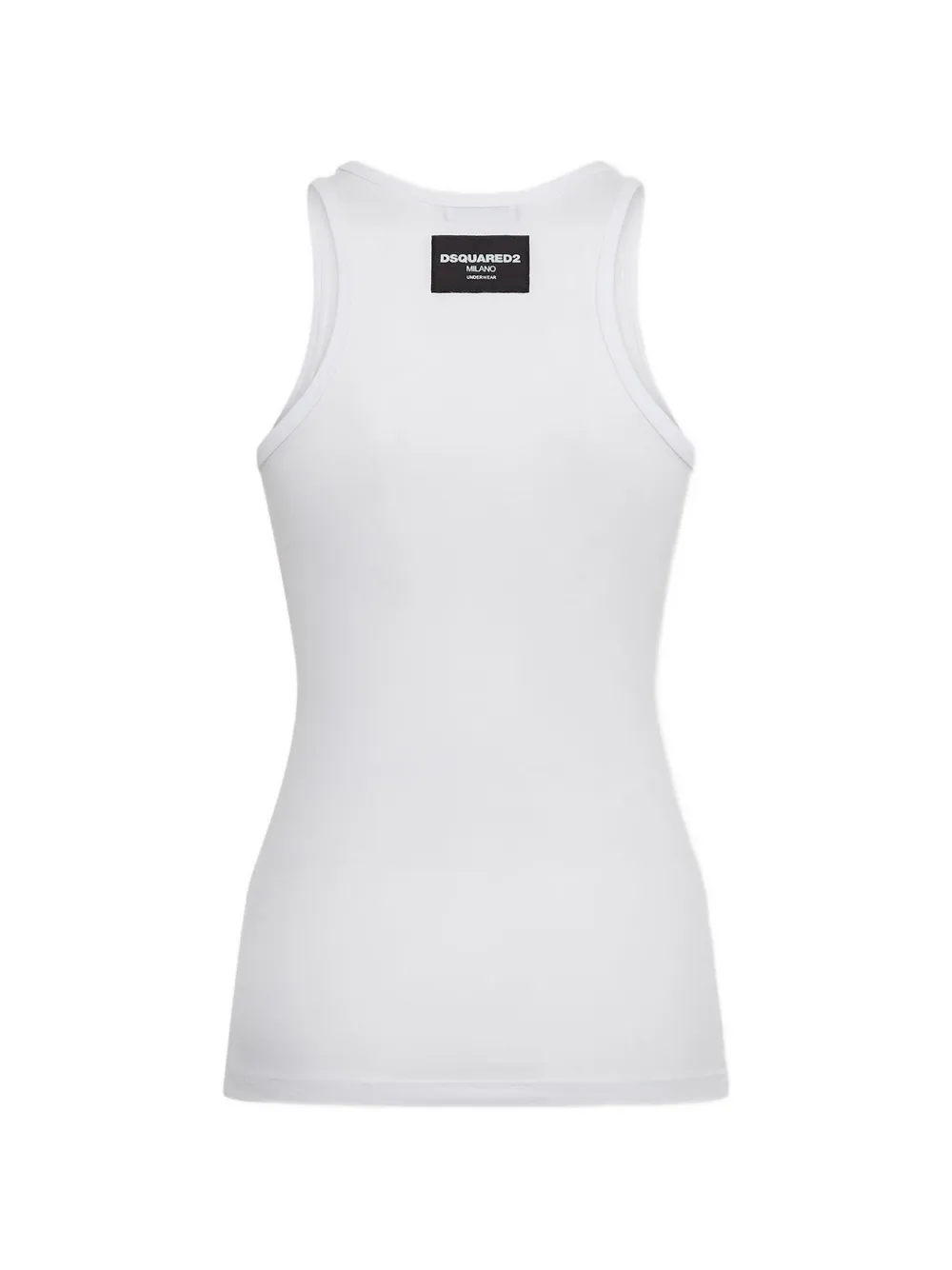 DSQUARED2 Tanktop met logopatch Wit