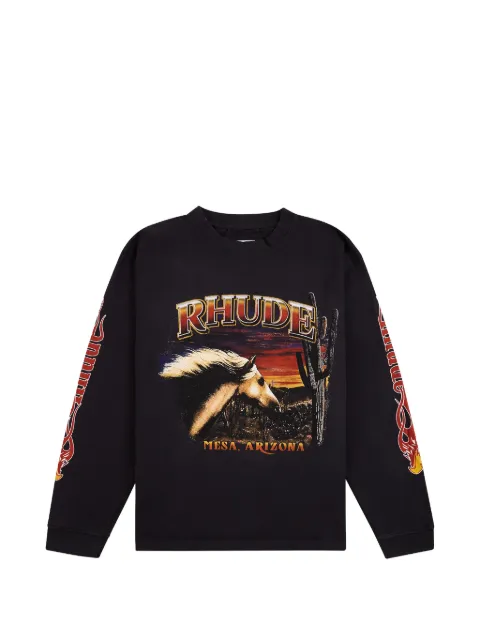 RHUDE Mesa Stallion graphic-print sweater