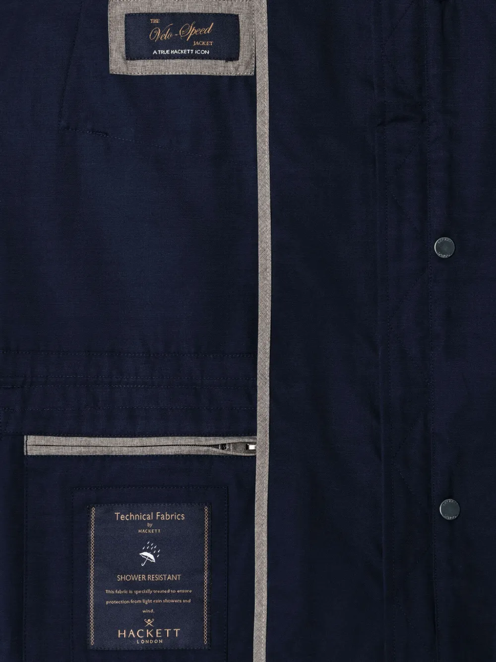 Hackett Velospeed Lightweight Jacket In Blue