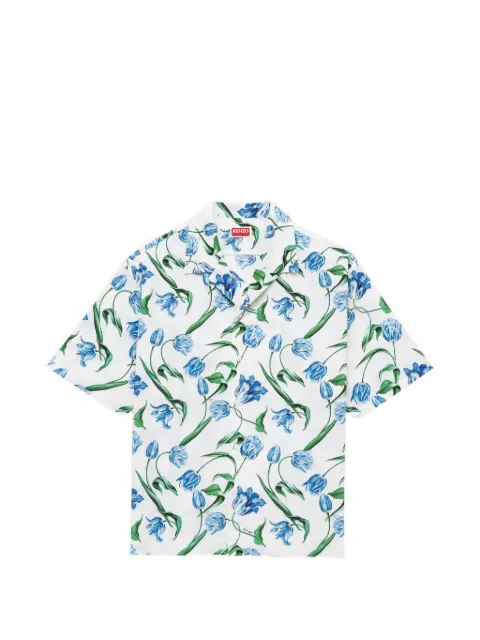 Kenzo floral-print short-sleeve shirt