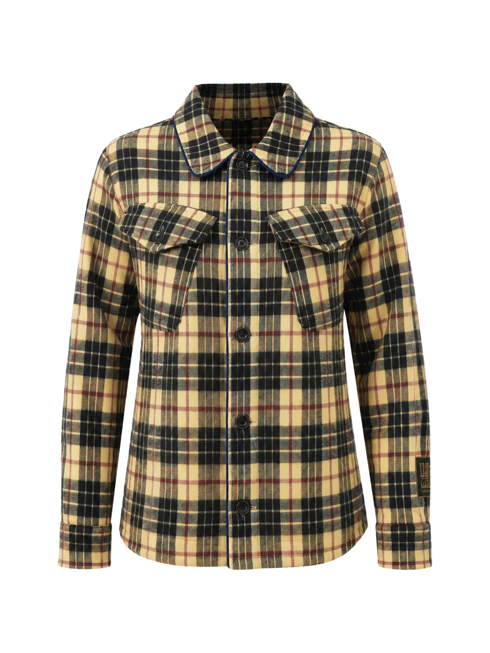 Pierre-Louis Mascia tartan wool shirt - Yellow