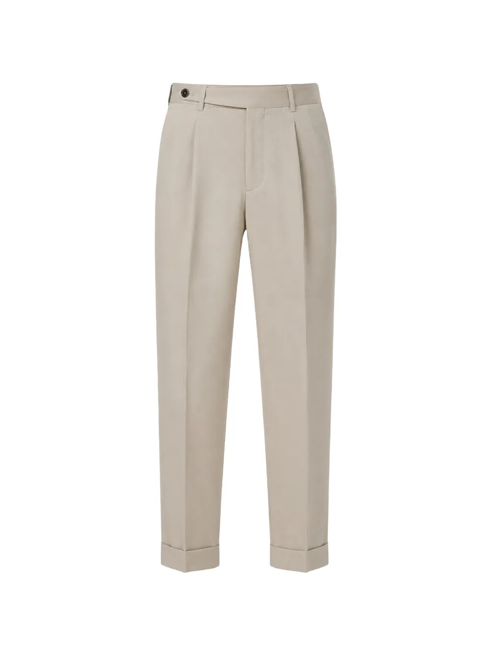 PT Torino pleated turn-up trousers - Nude