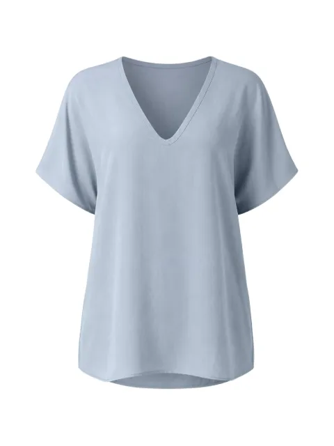 Alysi short-sleeve V-neck top