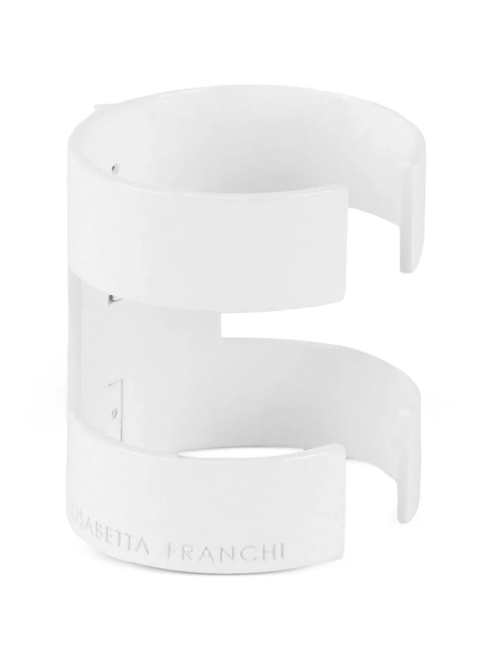 Elisabetta Franchi rigid wrap-around bracelet - Bianco
