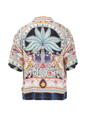 just cavalli ジャストカヴァリ マルチカラープリント シルクシャツ Just Cavalli Shirts for Men | Shop Now on FARFETCH