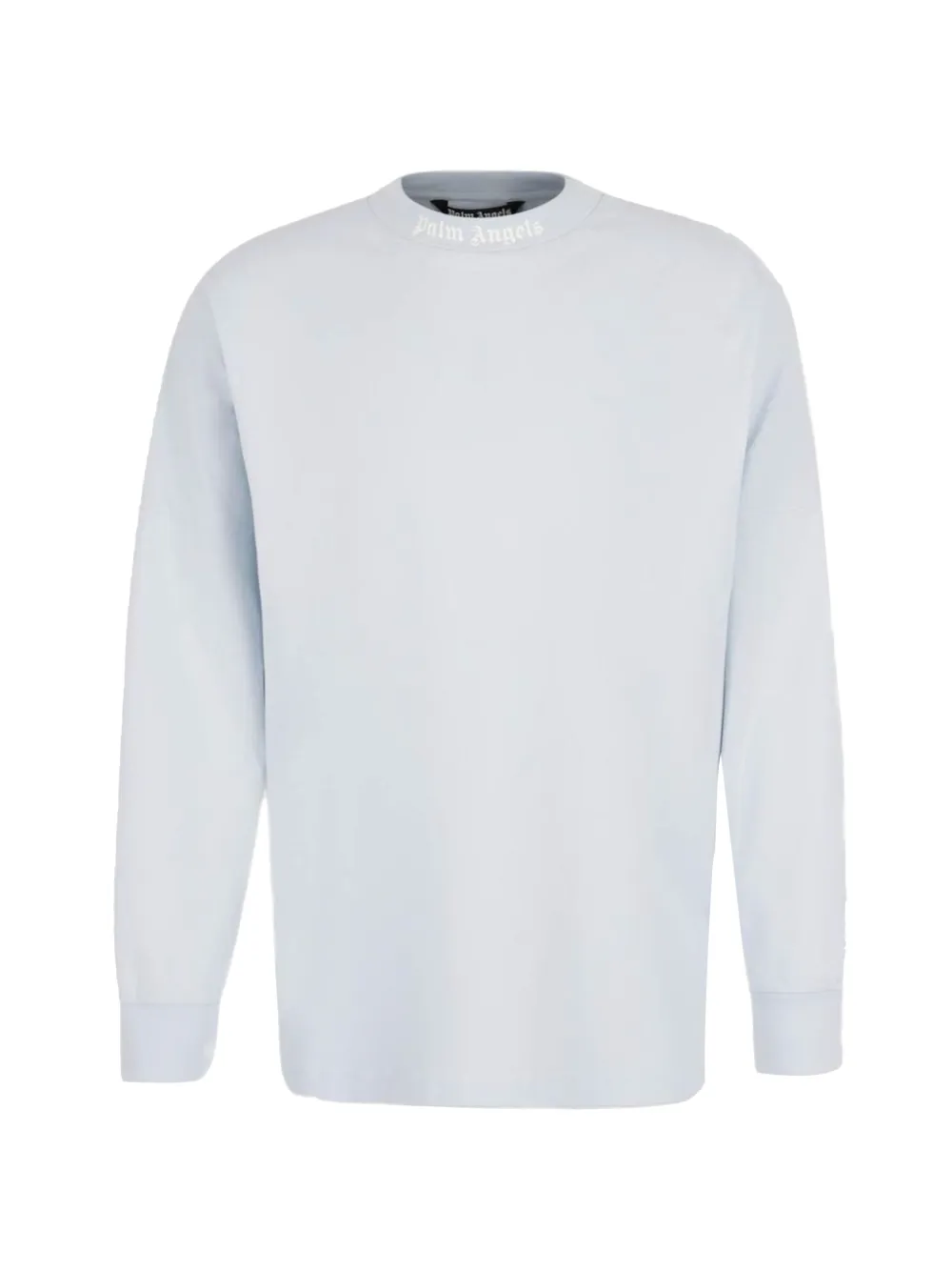 Palm Angels logo-print long-sleeve sweatshirt - Blu