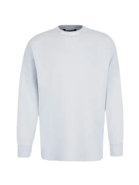 Palm Angels logo-print long-sleeve sweatshirt