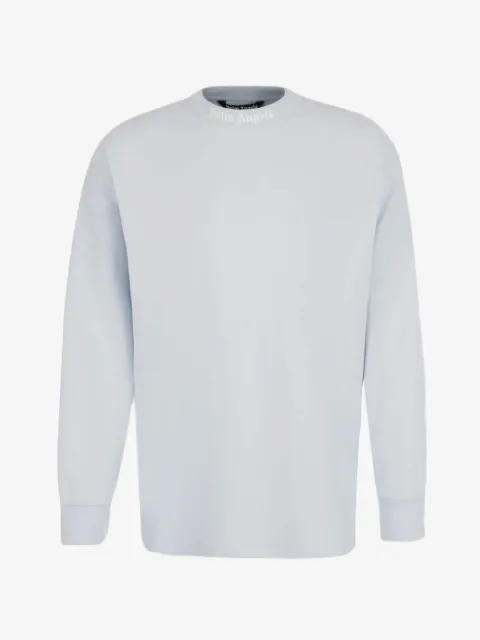 Palm Angels logo-print long-sleeve sweatshirt