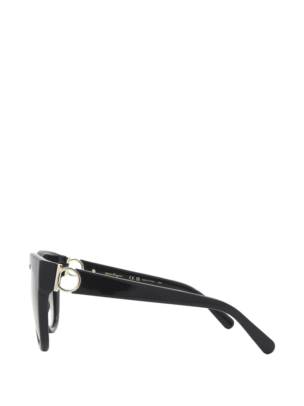 Ferragamo Eyewear Gancini bril met cat-eye montuur Zwart