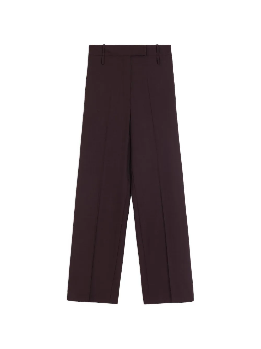 Alysi pressed-crease wide-leg trousers - Viola