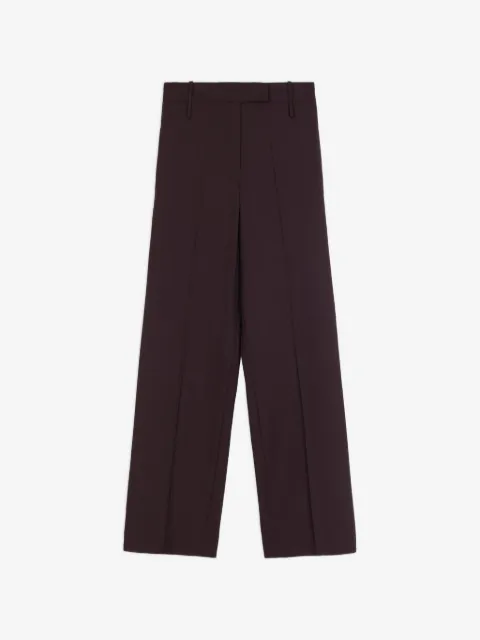 Alysi pressed-crease wide-leg trousers