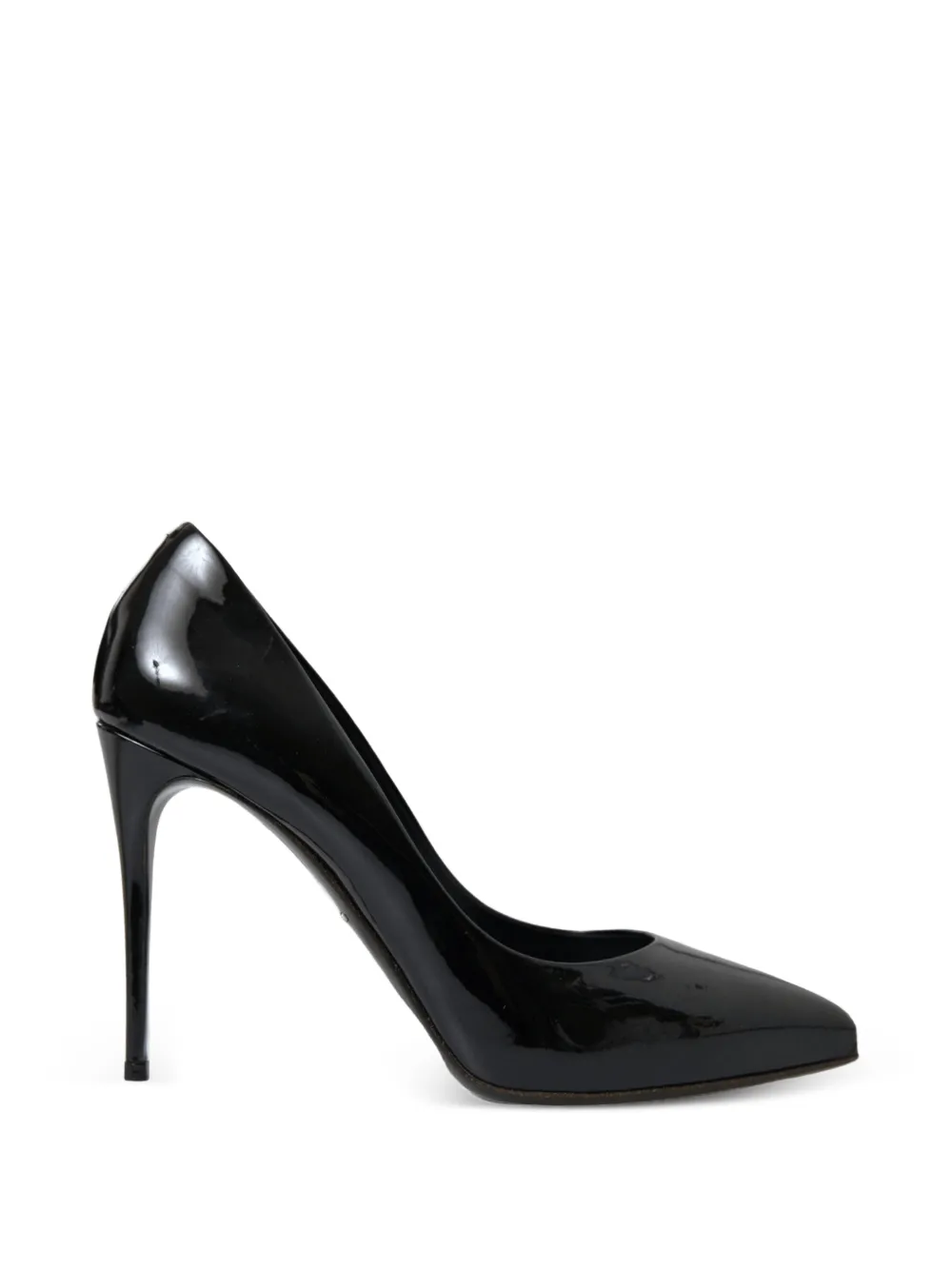 Dolce & Gabbana patent-finish leather heeled pumps - Nero