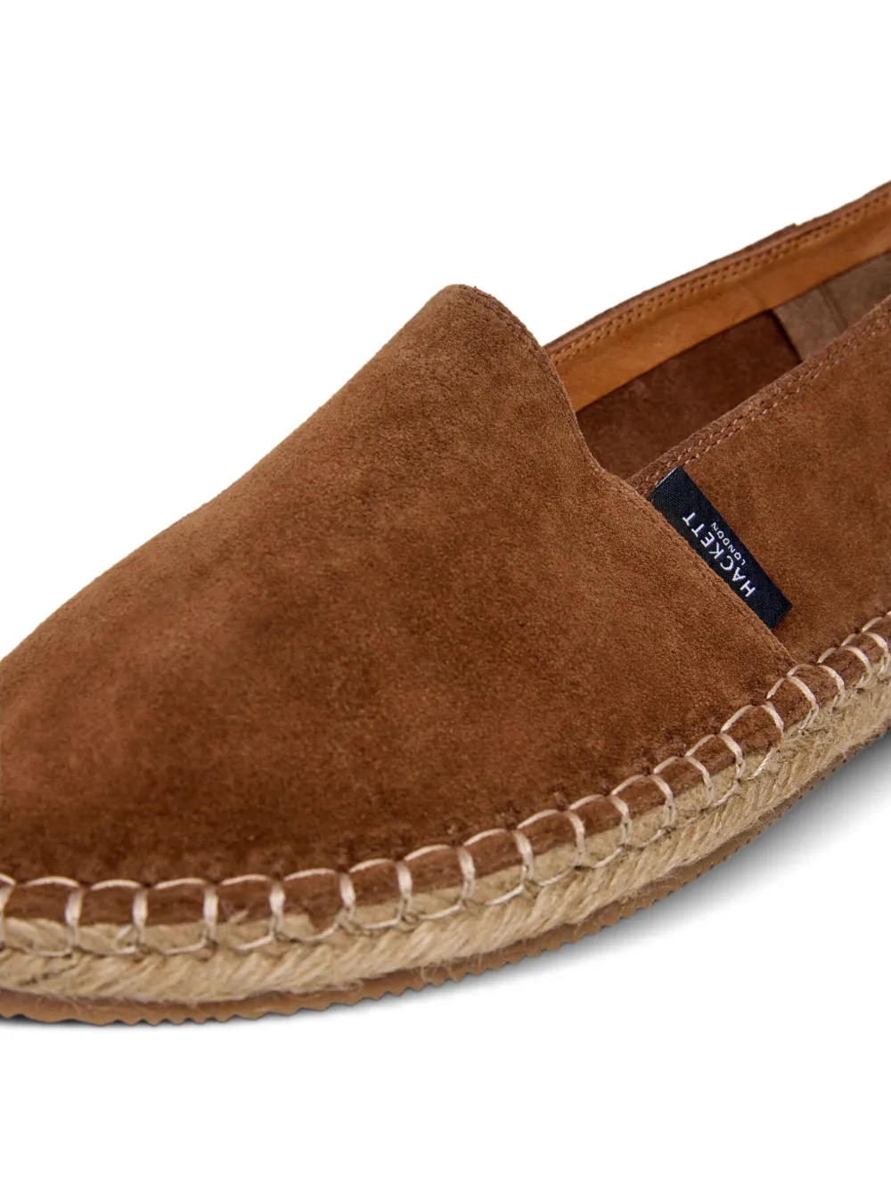 Hackett London Baywatch suède espadrilles Bruin