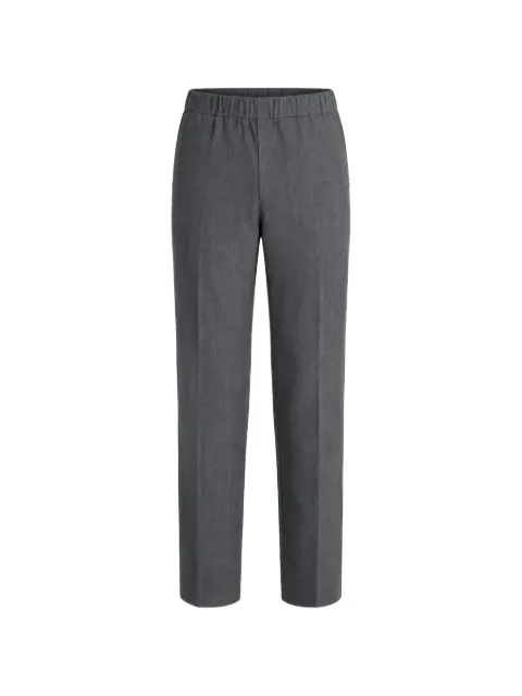 Lardini elasticated-waistband pressed-crease trousers
