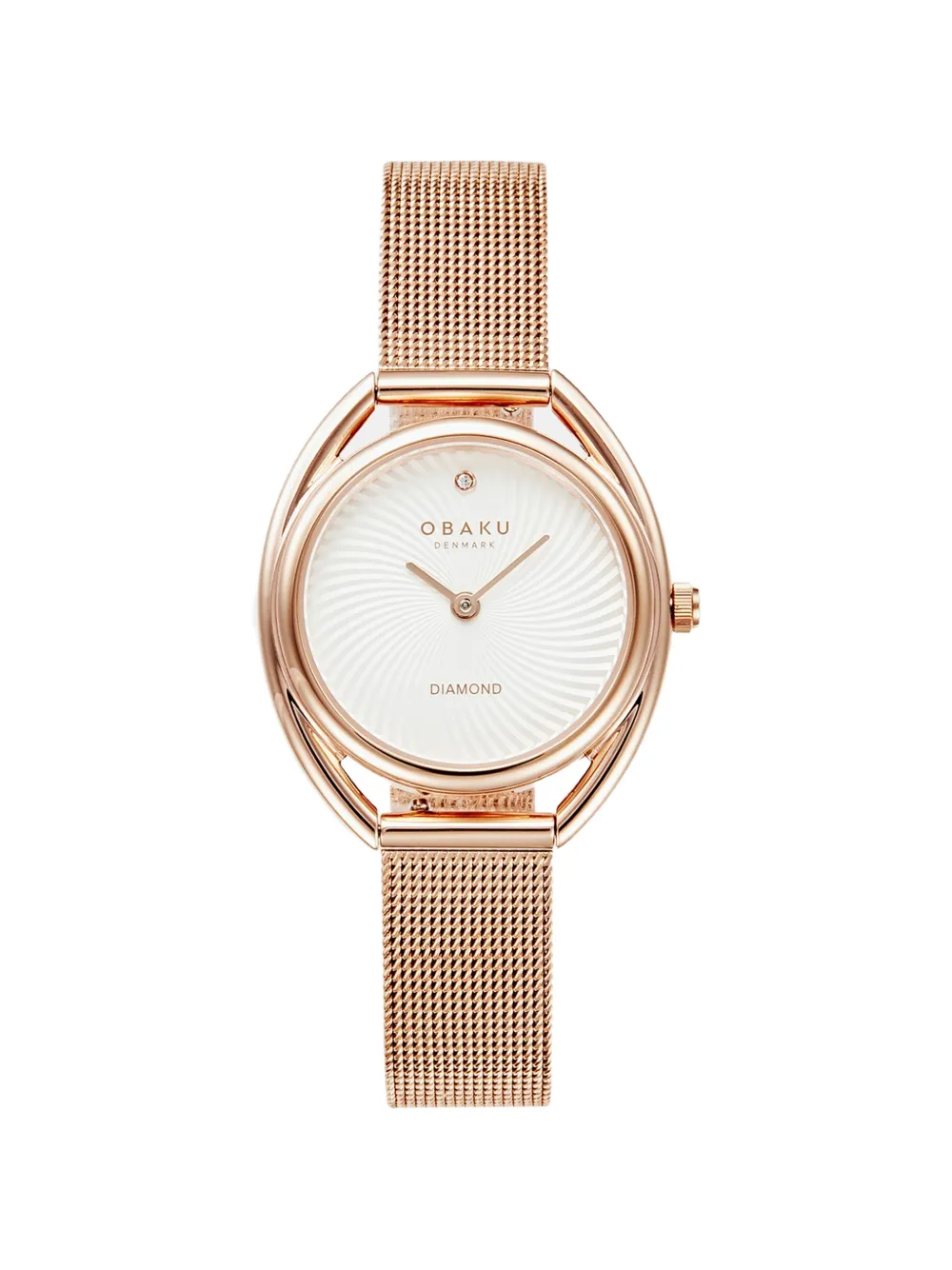 OBAKU Juvel Guilloché 38mm watch - Bianco