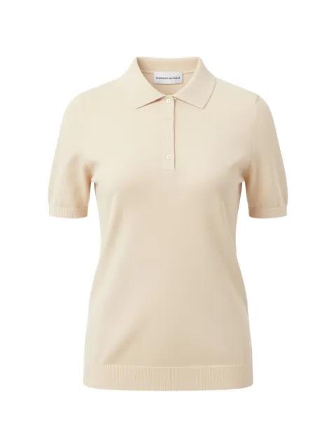 Emerson Renaldi fine-knit short-sleeve polo shirt