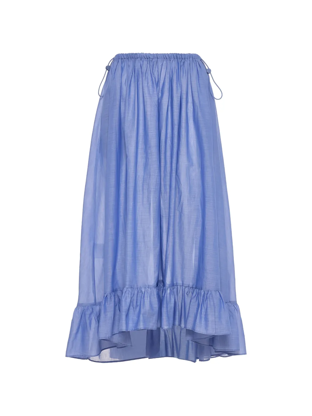 Devotion Haze ruffled long skirt - Blu
