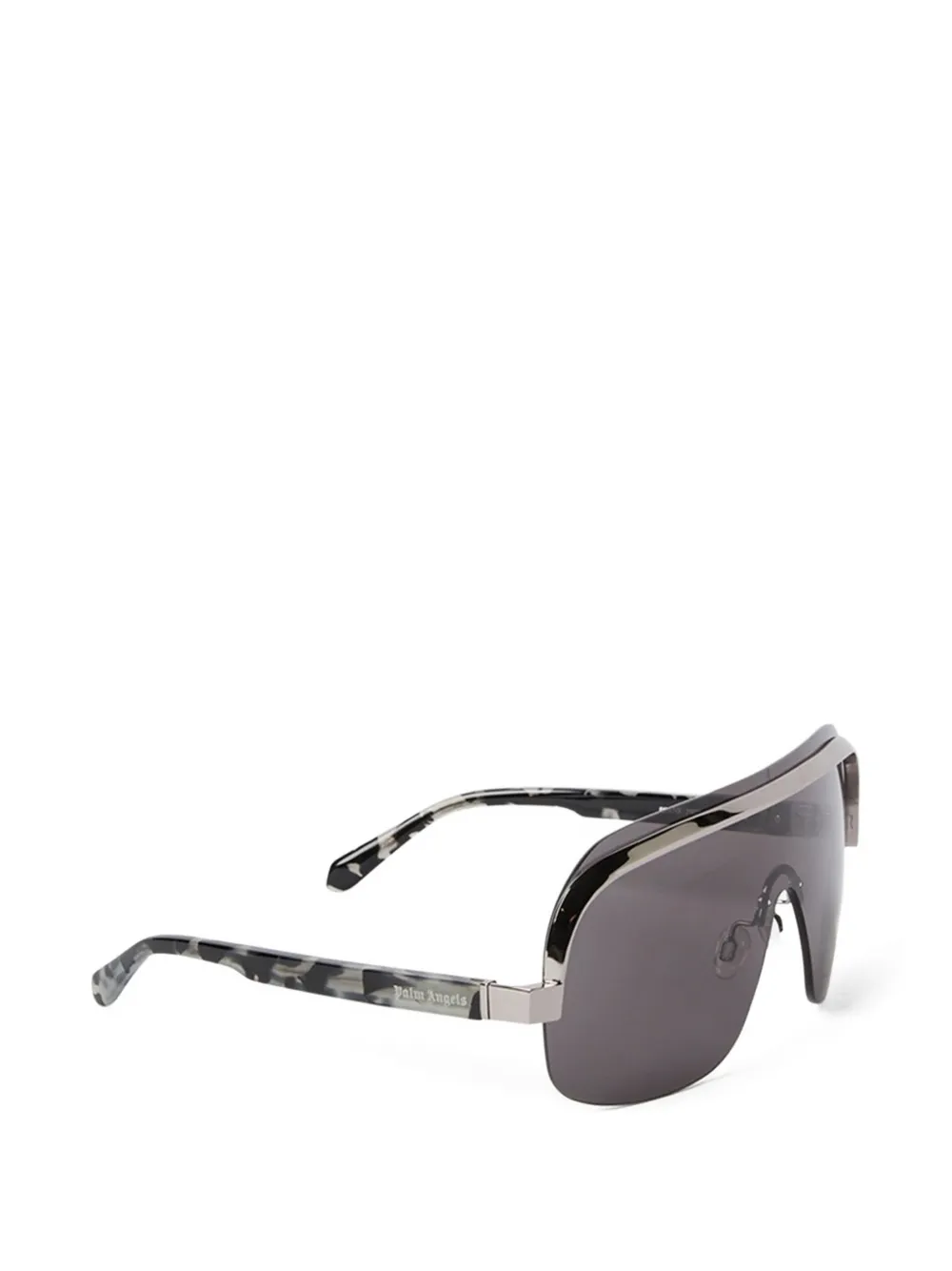Palm Angels Eyewear King zonnebril met randloos geometrisch montuur Zwart
