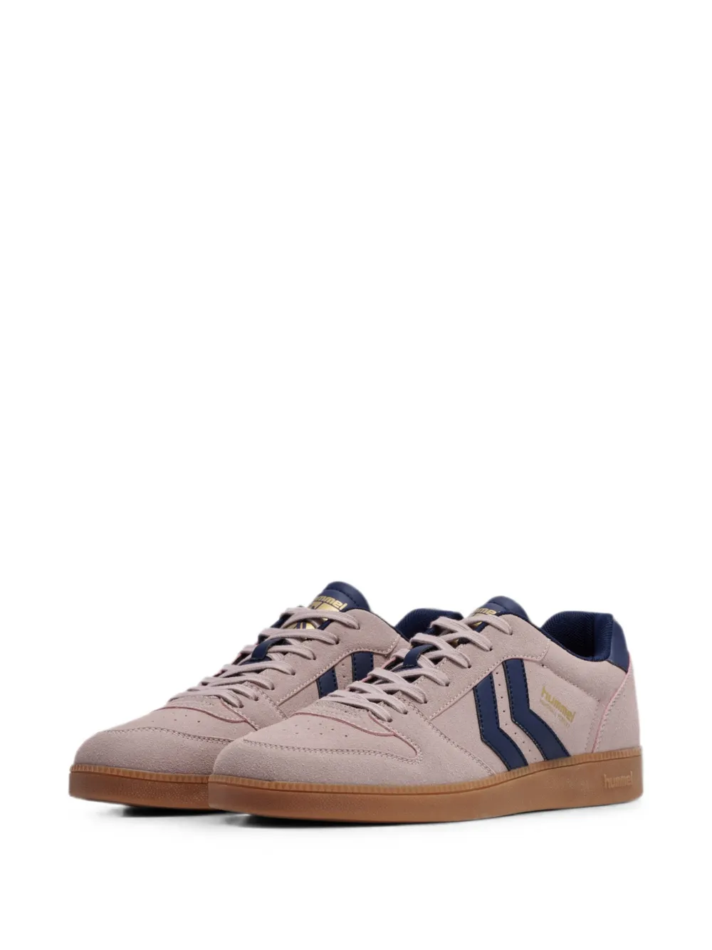 Hummel Geperforeerde sneakers met gestreept vlak Roze