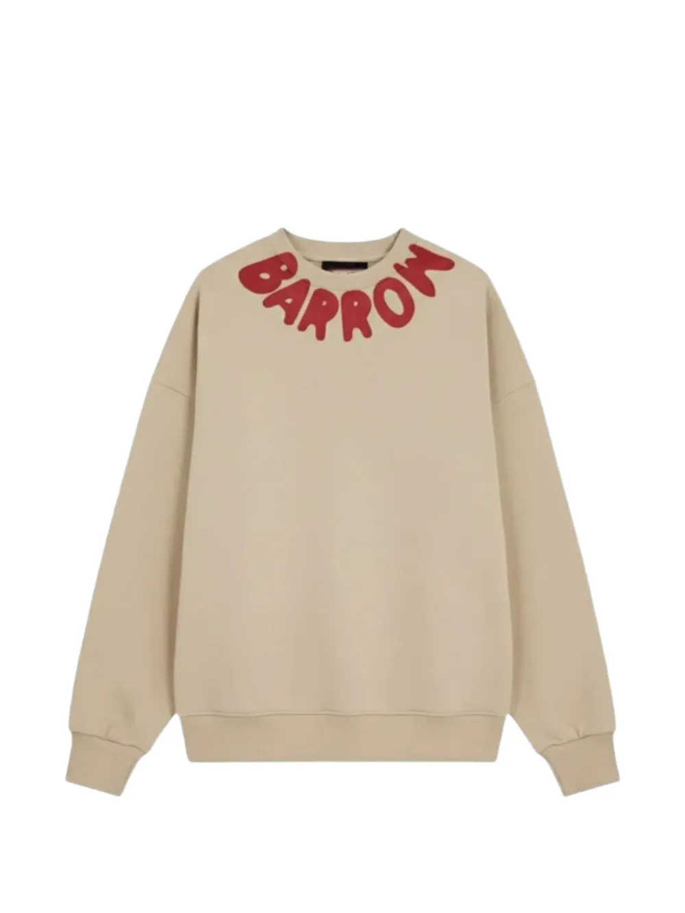 BARROW logo-print long-sleeve sweatshirt - Nude