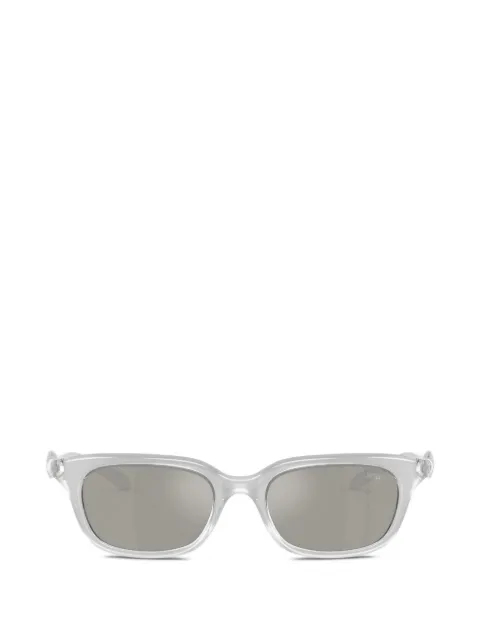 Diesel logo-detail rectangle-frame sunglasses